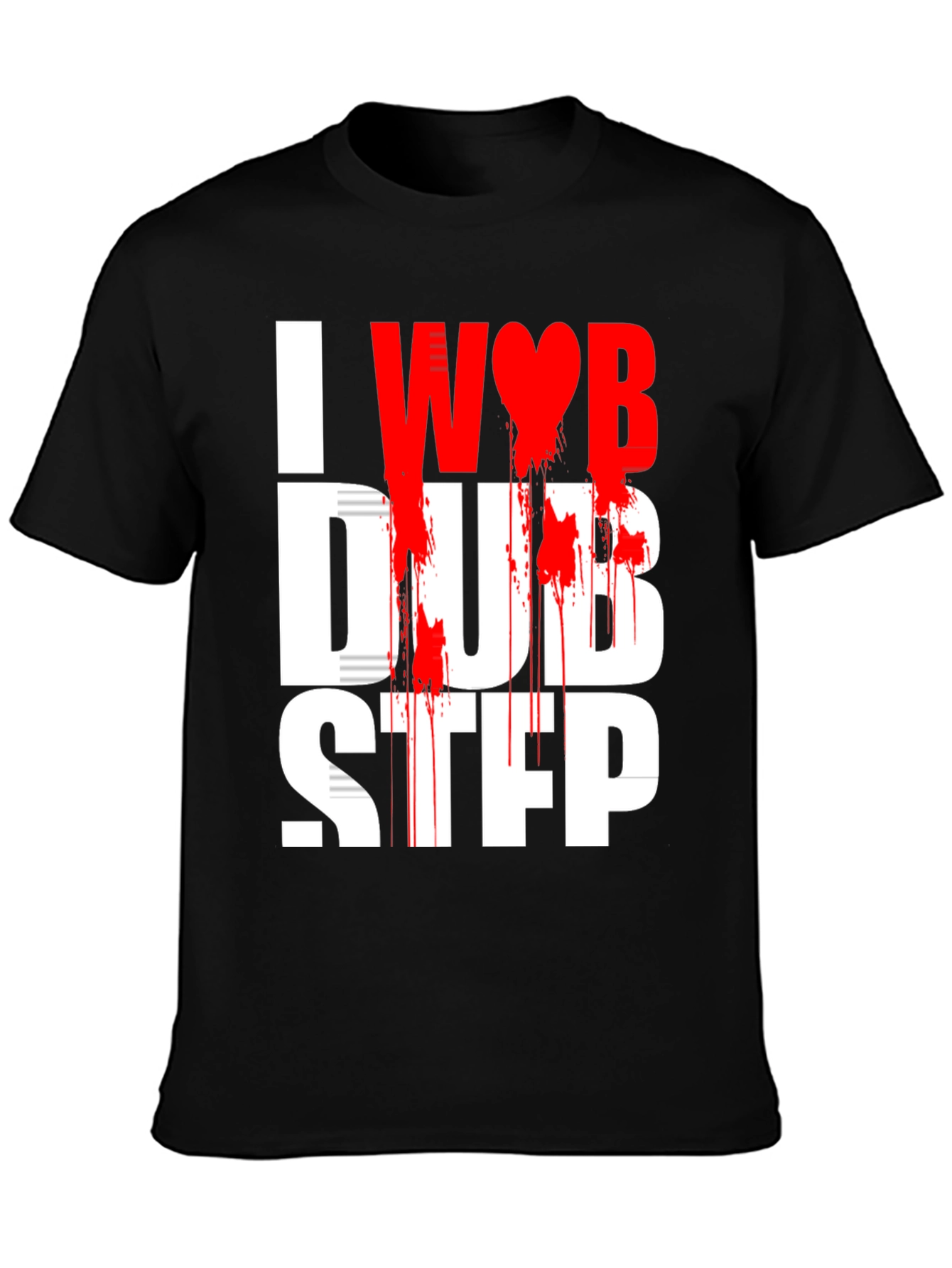 I Heart Dubstep Black Graphic Tee