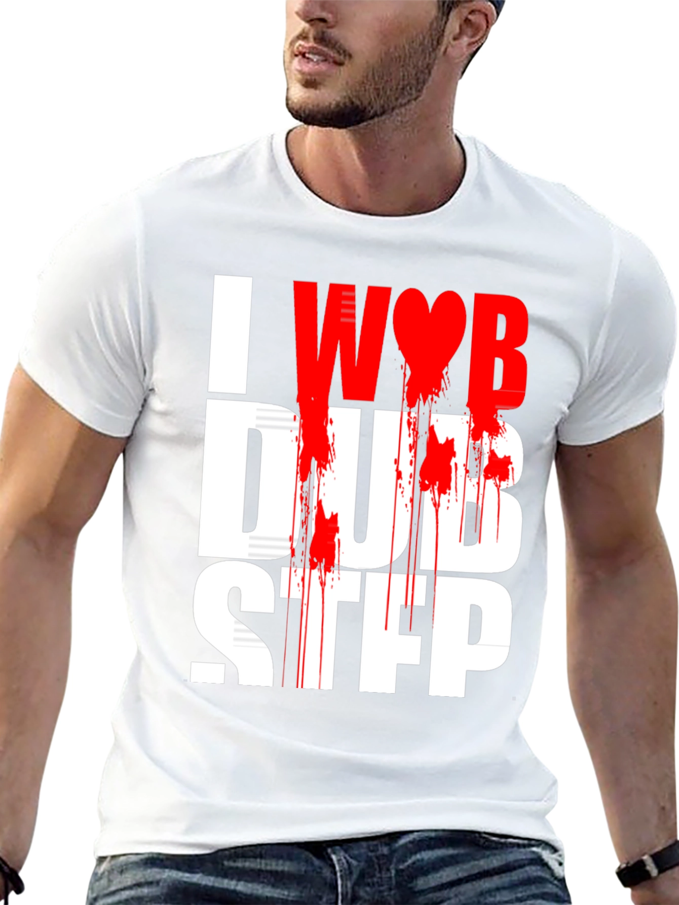 I Heart Dubstep Black Graphic Tee