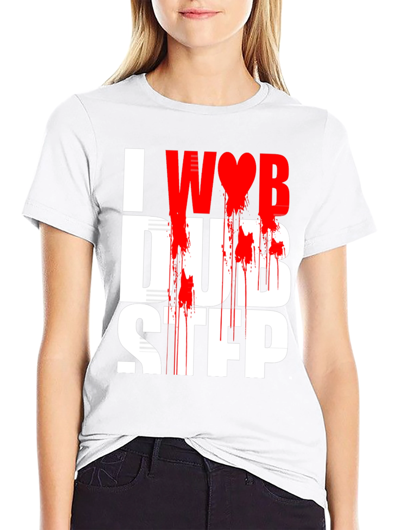 I Heart Dubstep Black Graphic Tee