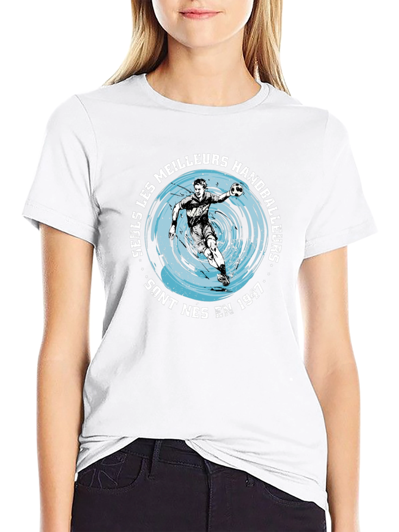 Handball Player Graphic Tee - Born in 1947