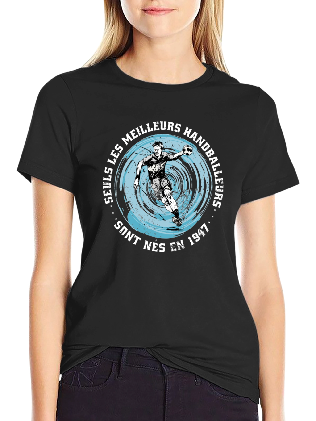 Handball Player Graphic Tee - Born in 1947