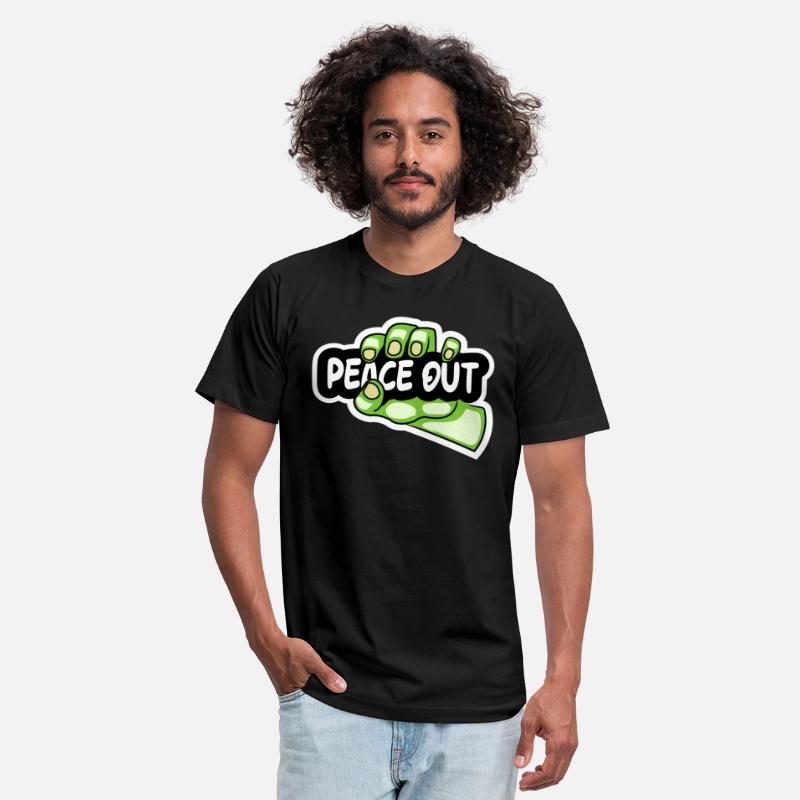 hand holding peace out sign