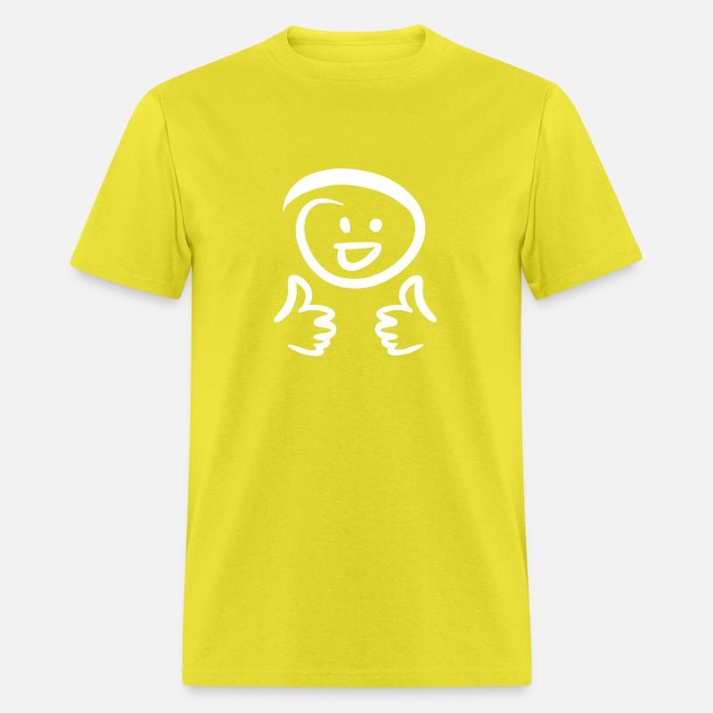 Happy smiling face, two thumbs up. Emoticon.