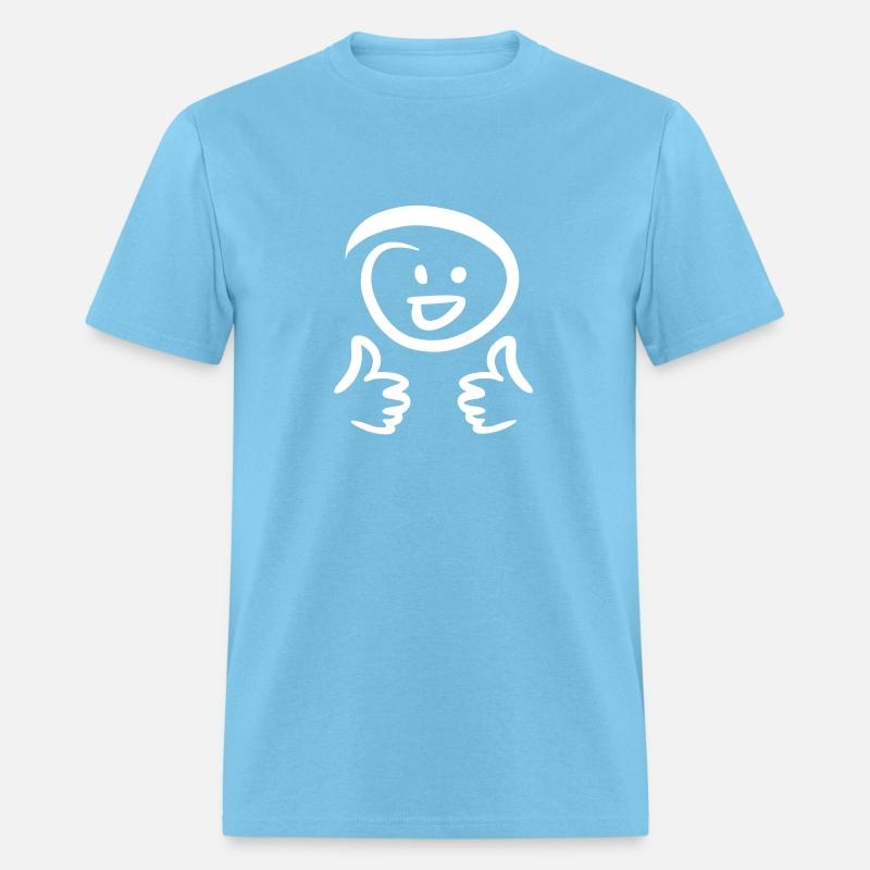 Happy smiling face, two thumbs up. Emoticon.