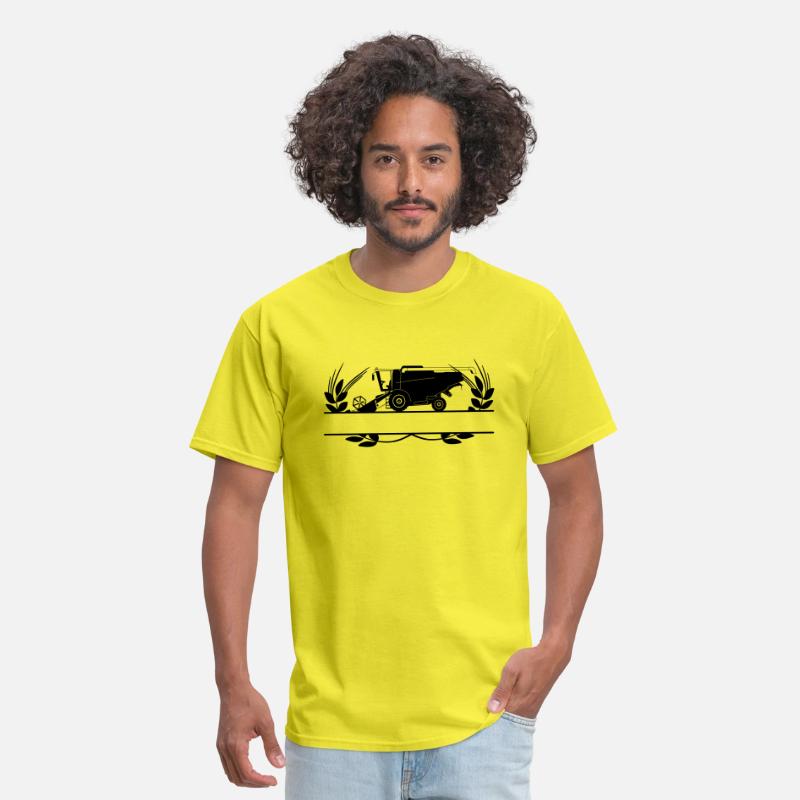 Harvester in Crop Circle with Text Space