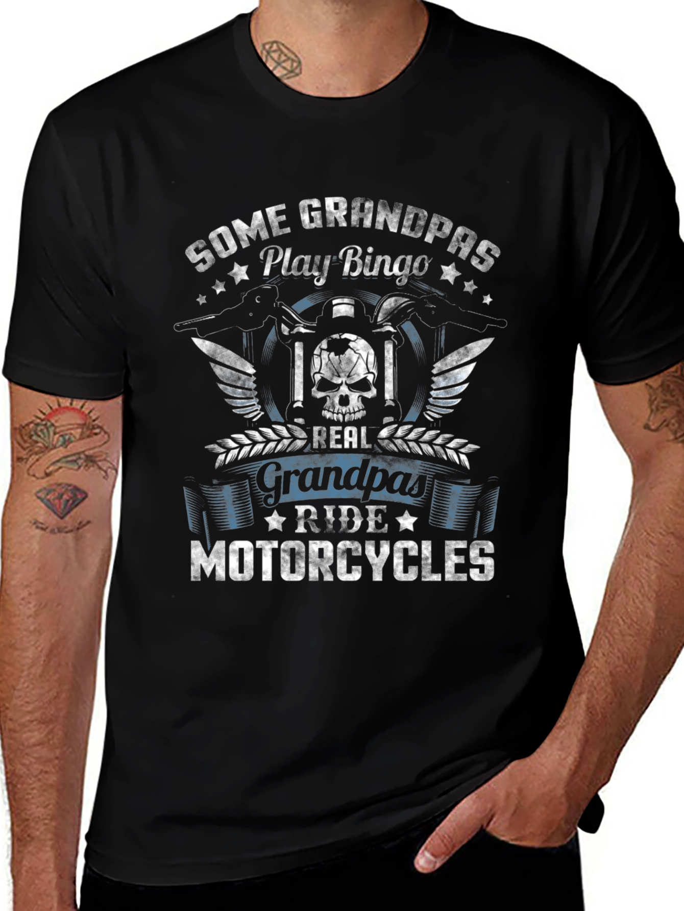 Grandpa Motorcycle T-Shirt - Ride in Style!