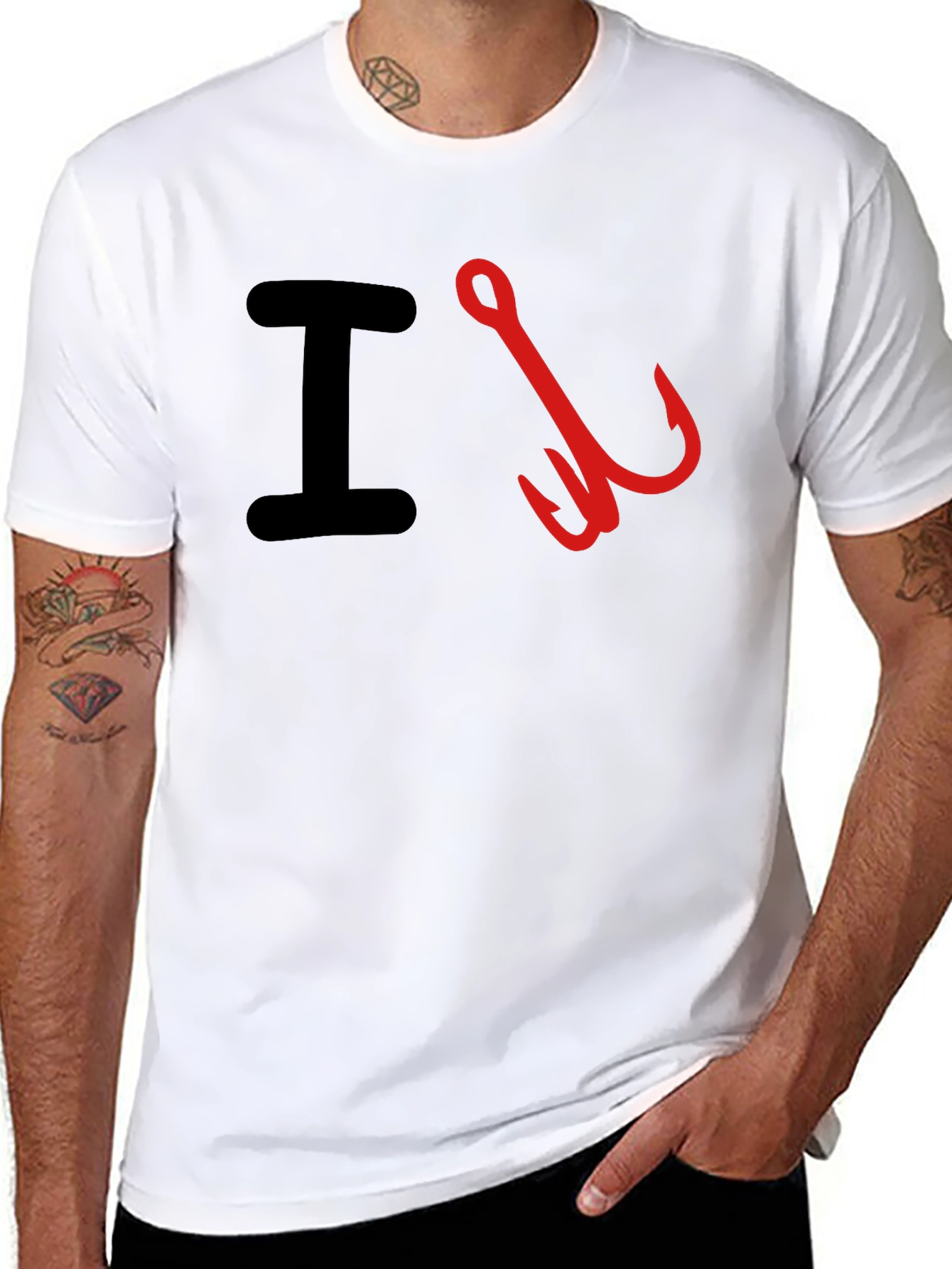 I Hook Fishing T-Shirt - Anglers Favorite Tee
