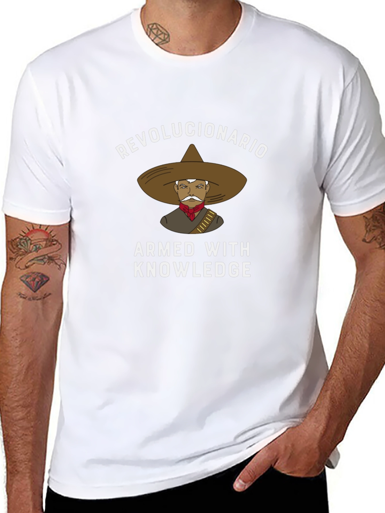 Revolucionario Armed with Knowledge T-Shirt