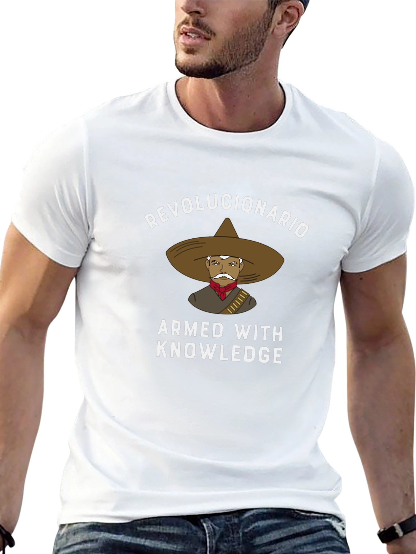 Revolucionario Armed with Knowledge T-Shirt