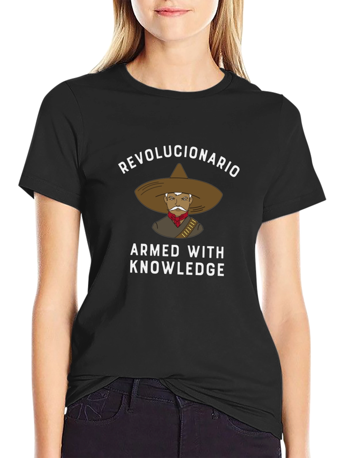 Revolucionario Armed with Knowledge T-Shirt