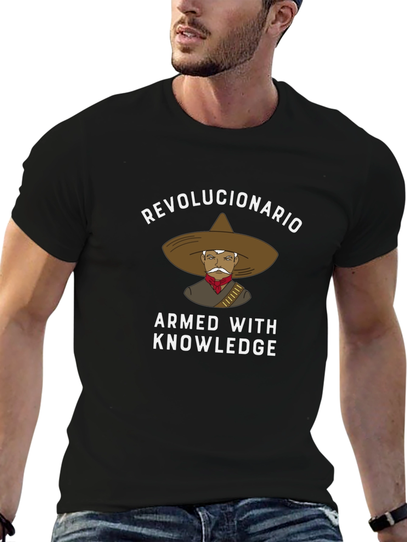 Revolucionario Armed with Knowledge T-Shirt