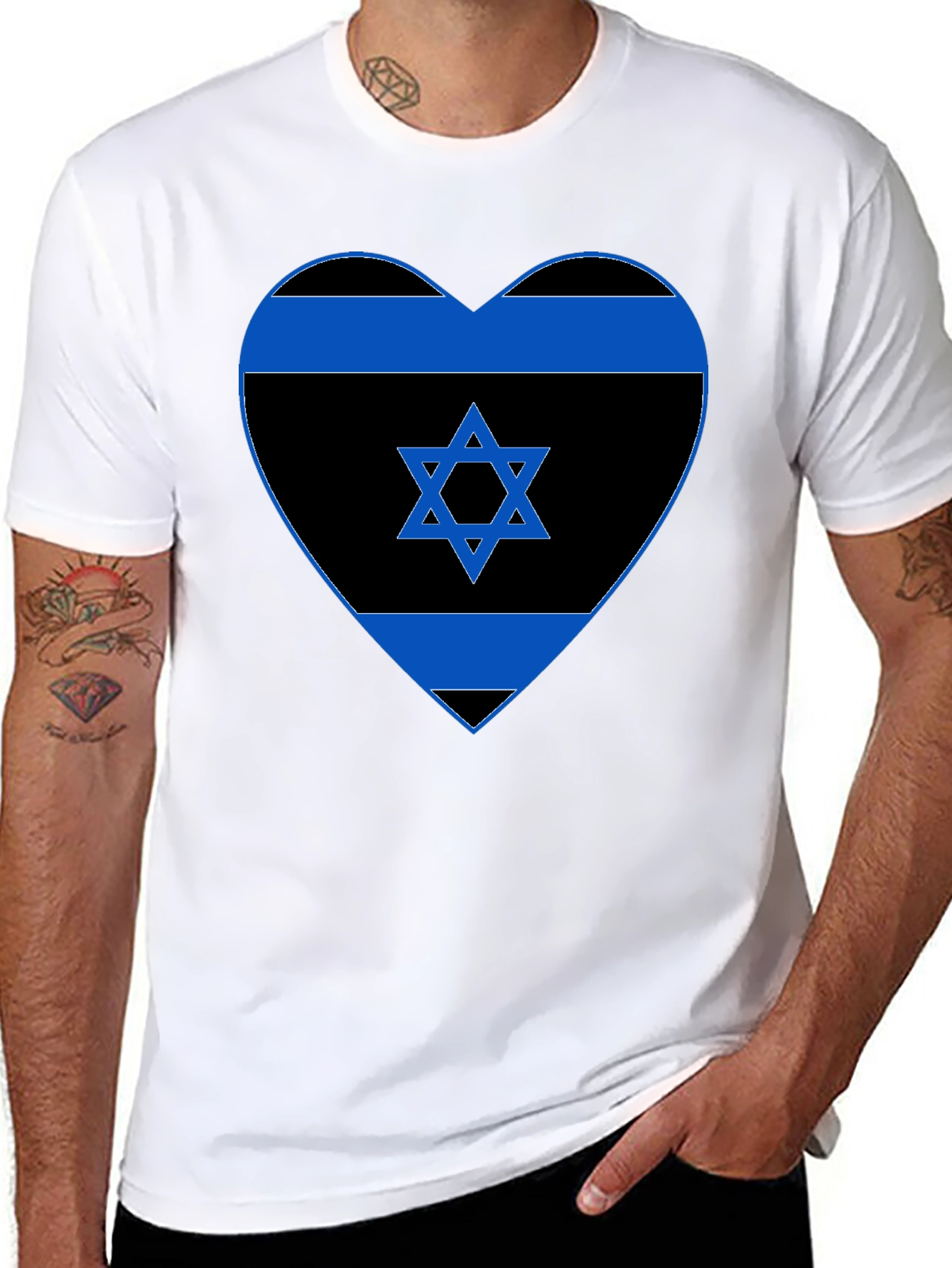 Heart Israel Flag T-Shirt