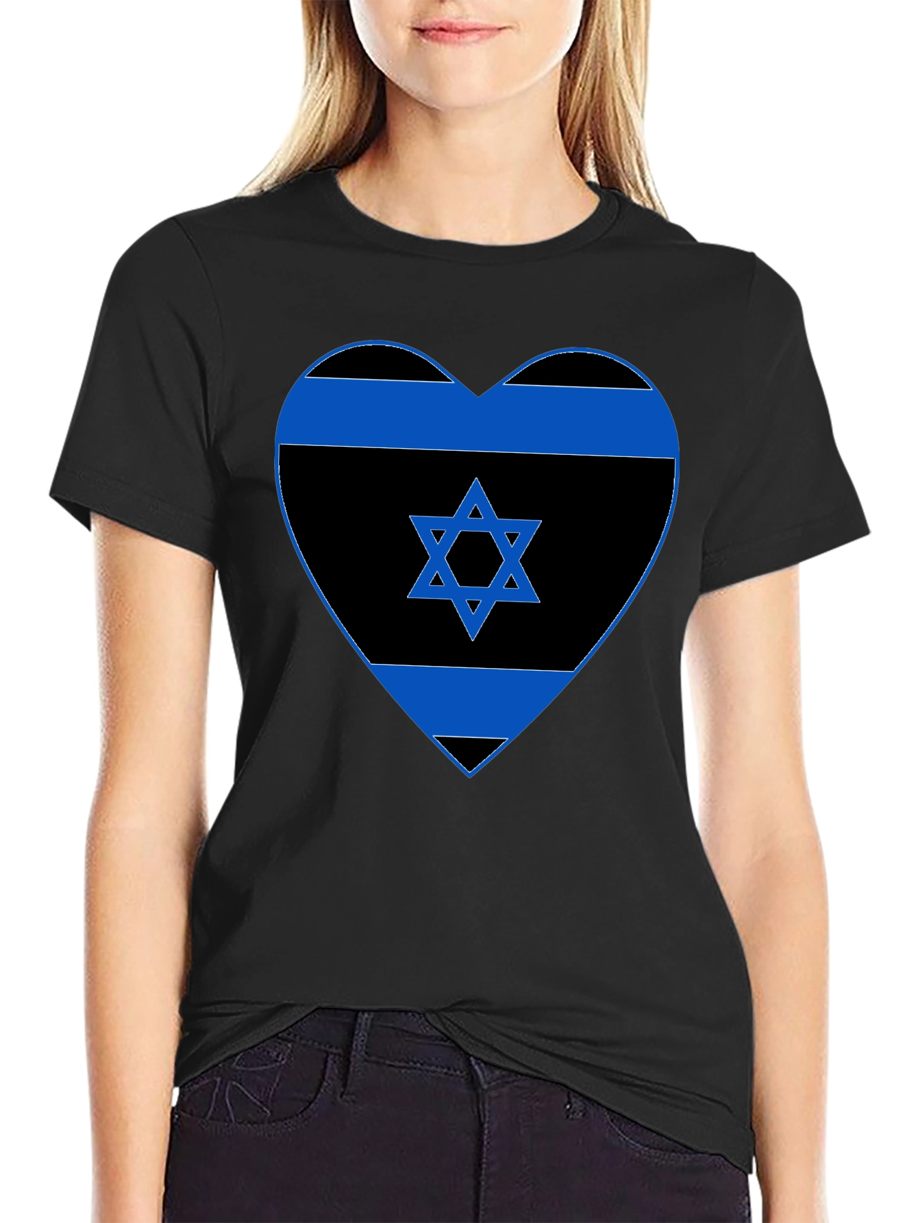 Heart Israel Flag T-Shirt