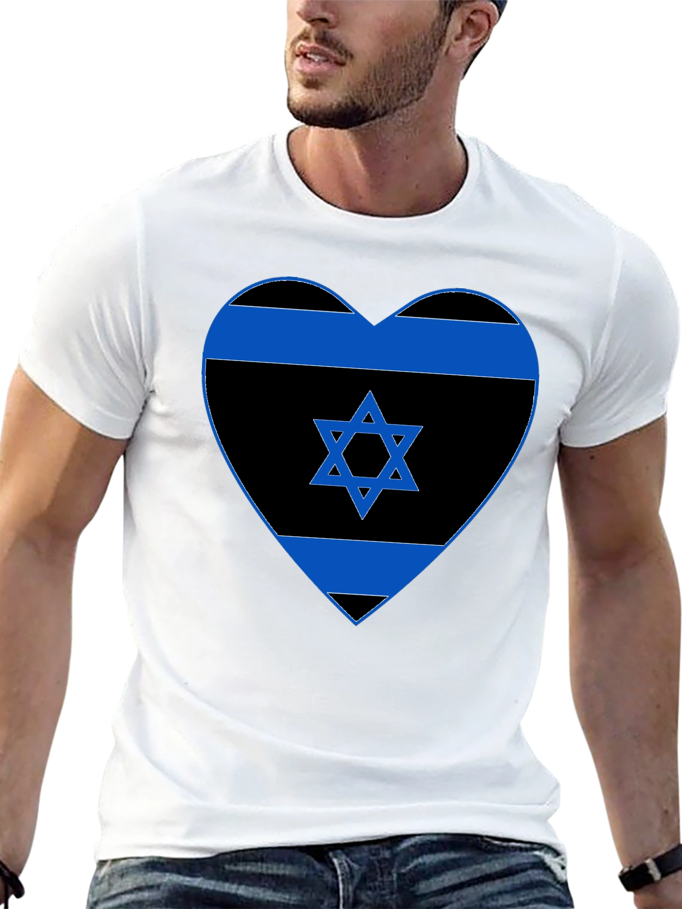 Heart Israel Flag T-Shirt