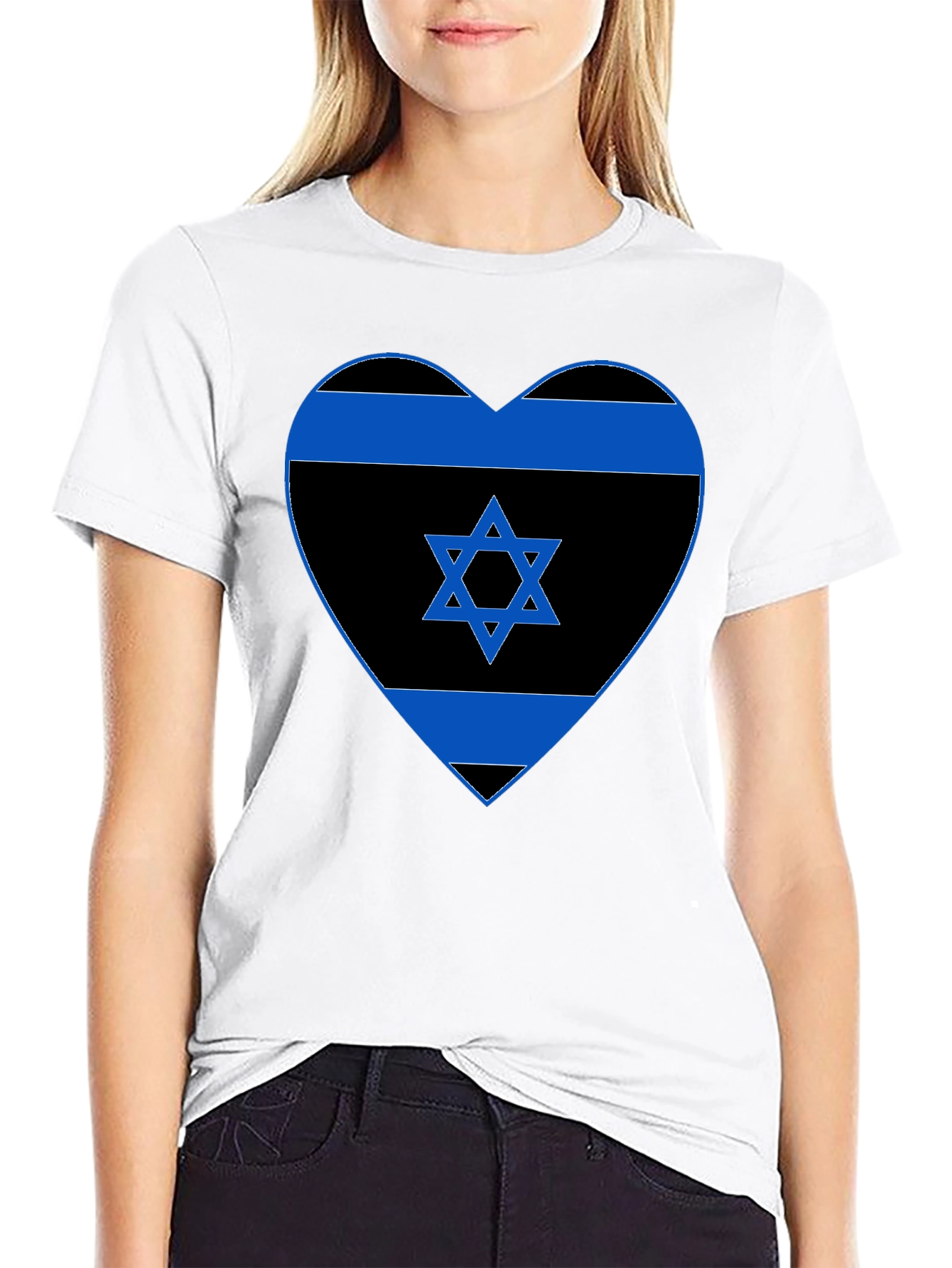 Heart Israel Flag T-Shirt
