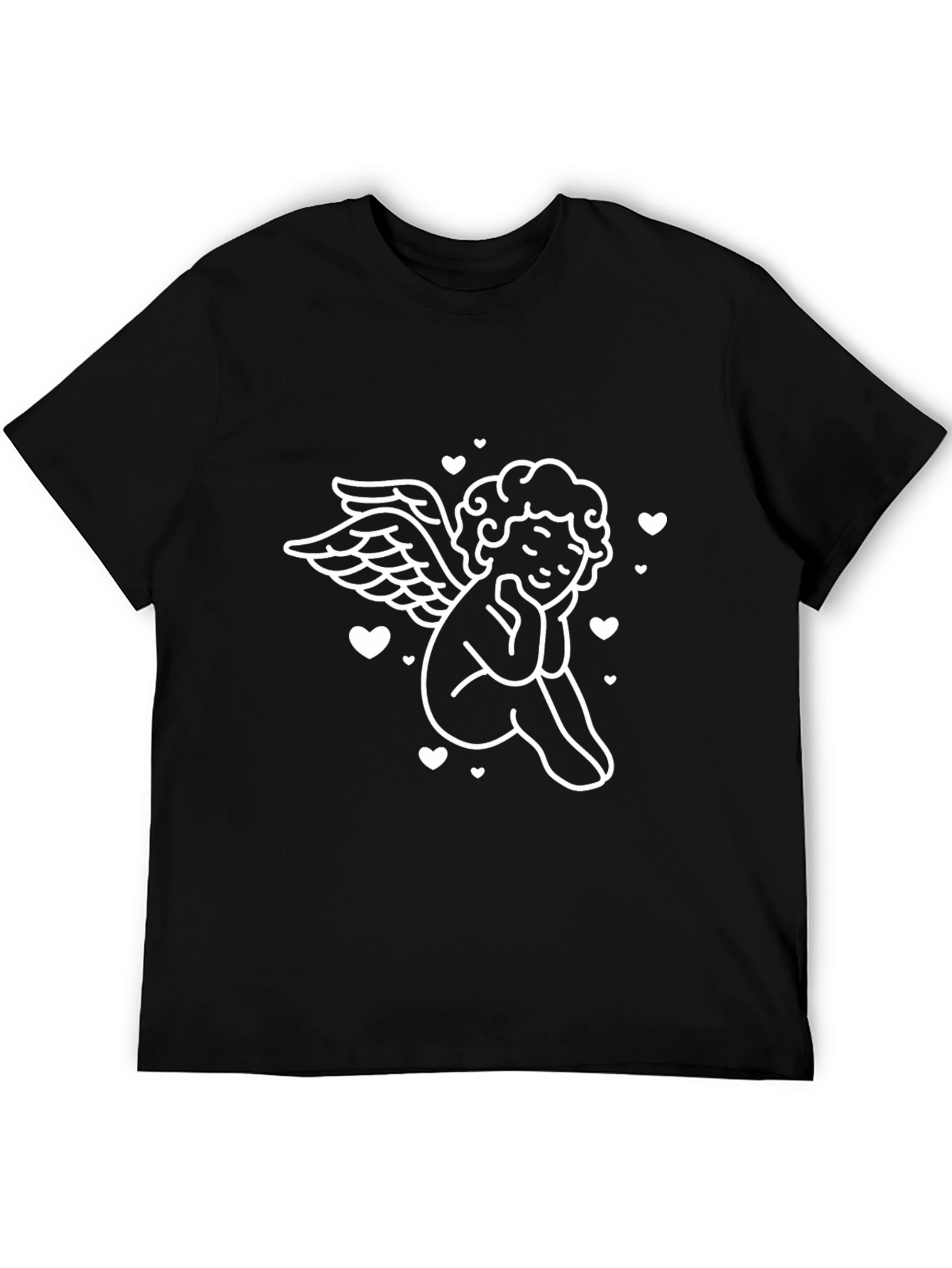 Angel Cupid Black T-Shirt