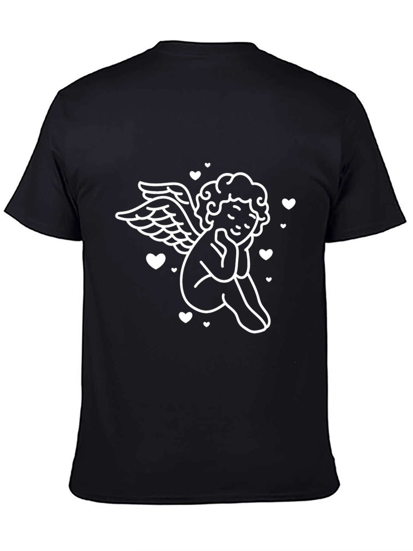 Angel Cupid Black T-Shirt