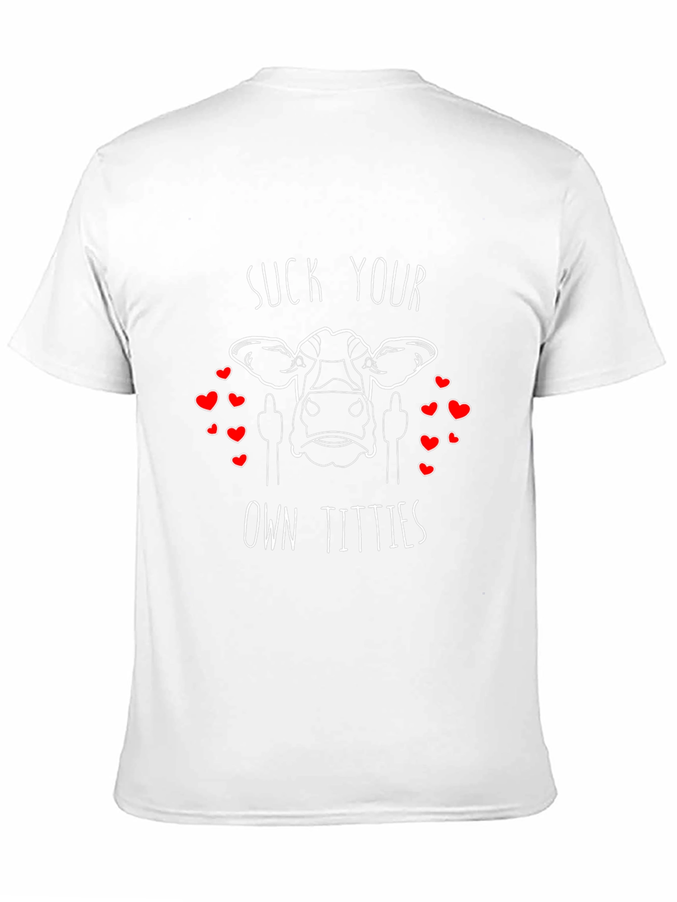 Suck Your Own Titties Funny Cow Graphic T-Shirt