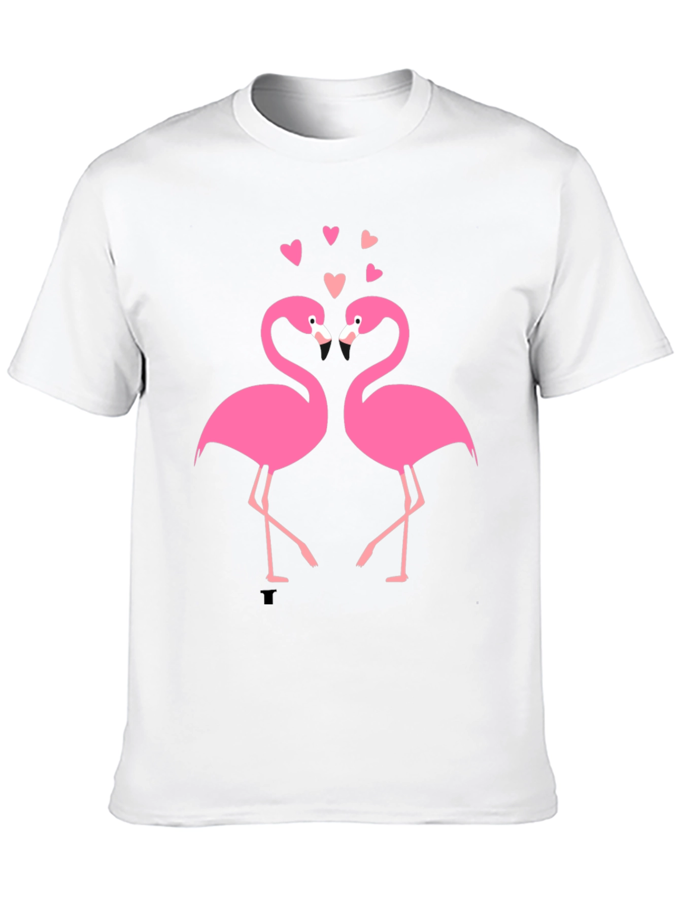 Flamingo Love Black T-Shirt