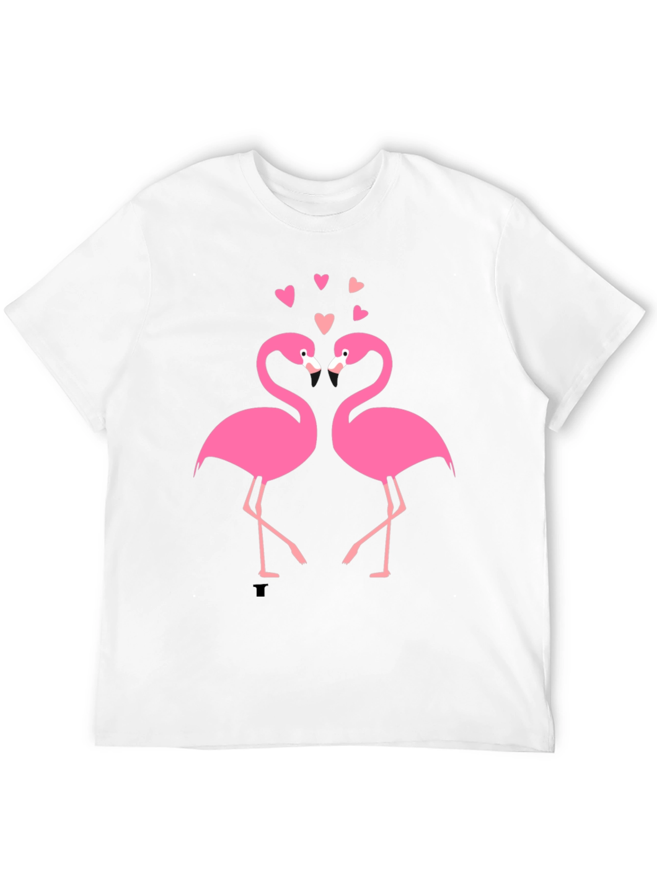 Flamingo Love Black T-Shirt