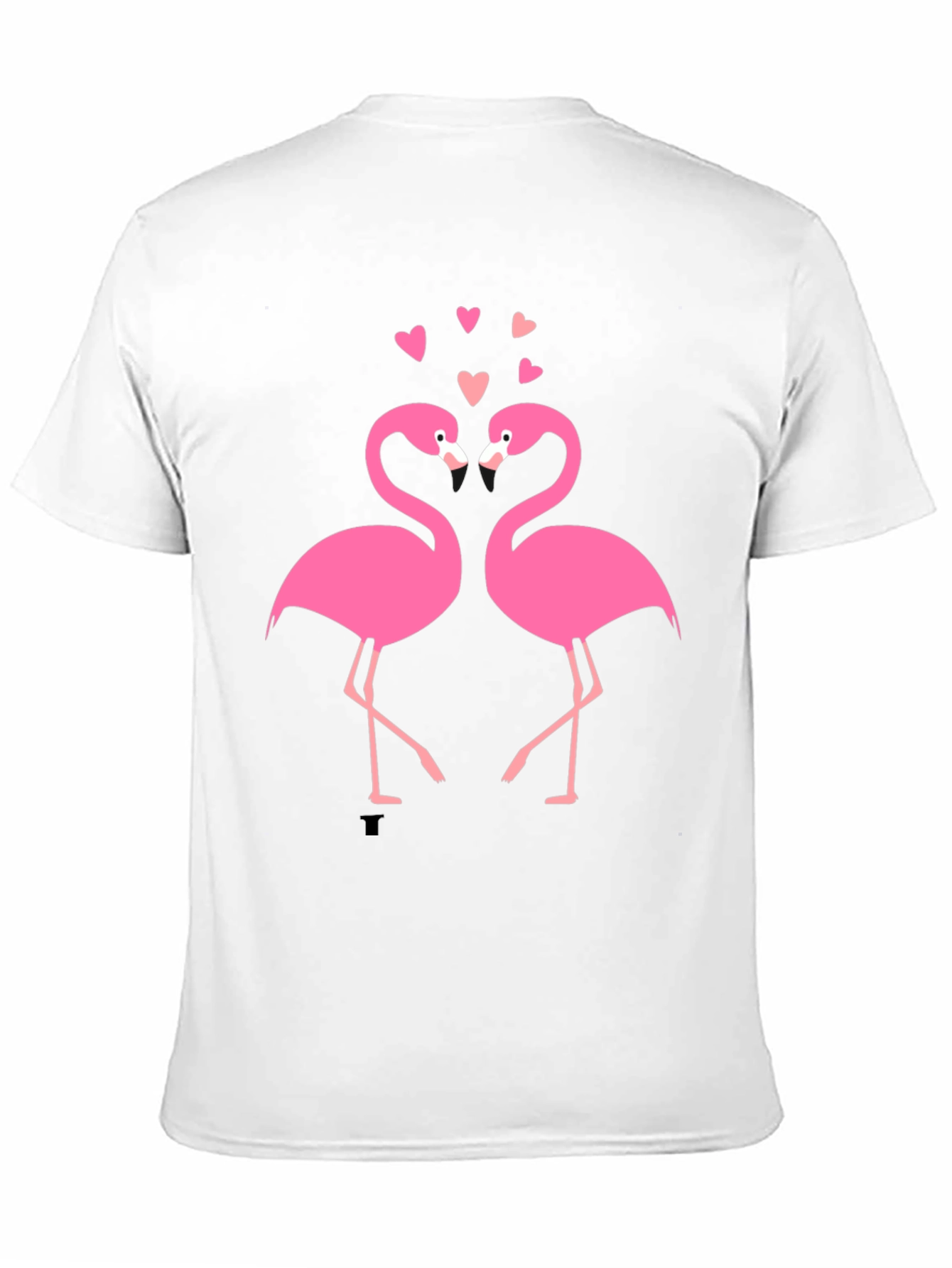Flamingo Love Black T-Shirt