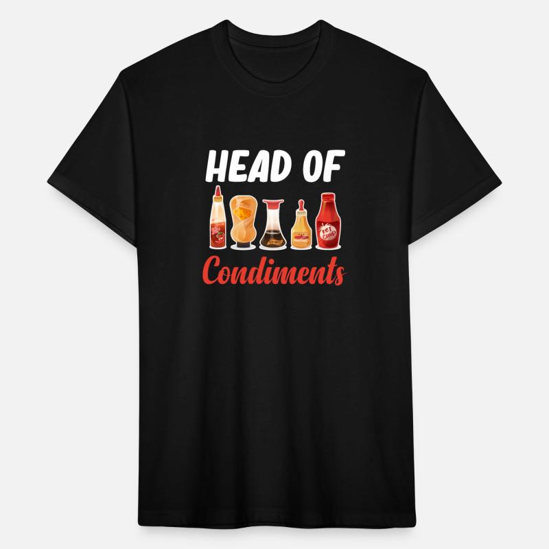 Head Of Condiments Funny Mustard Spicy Ketchup