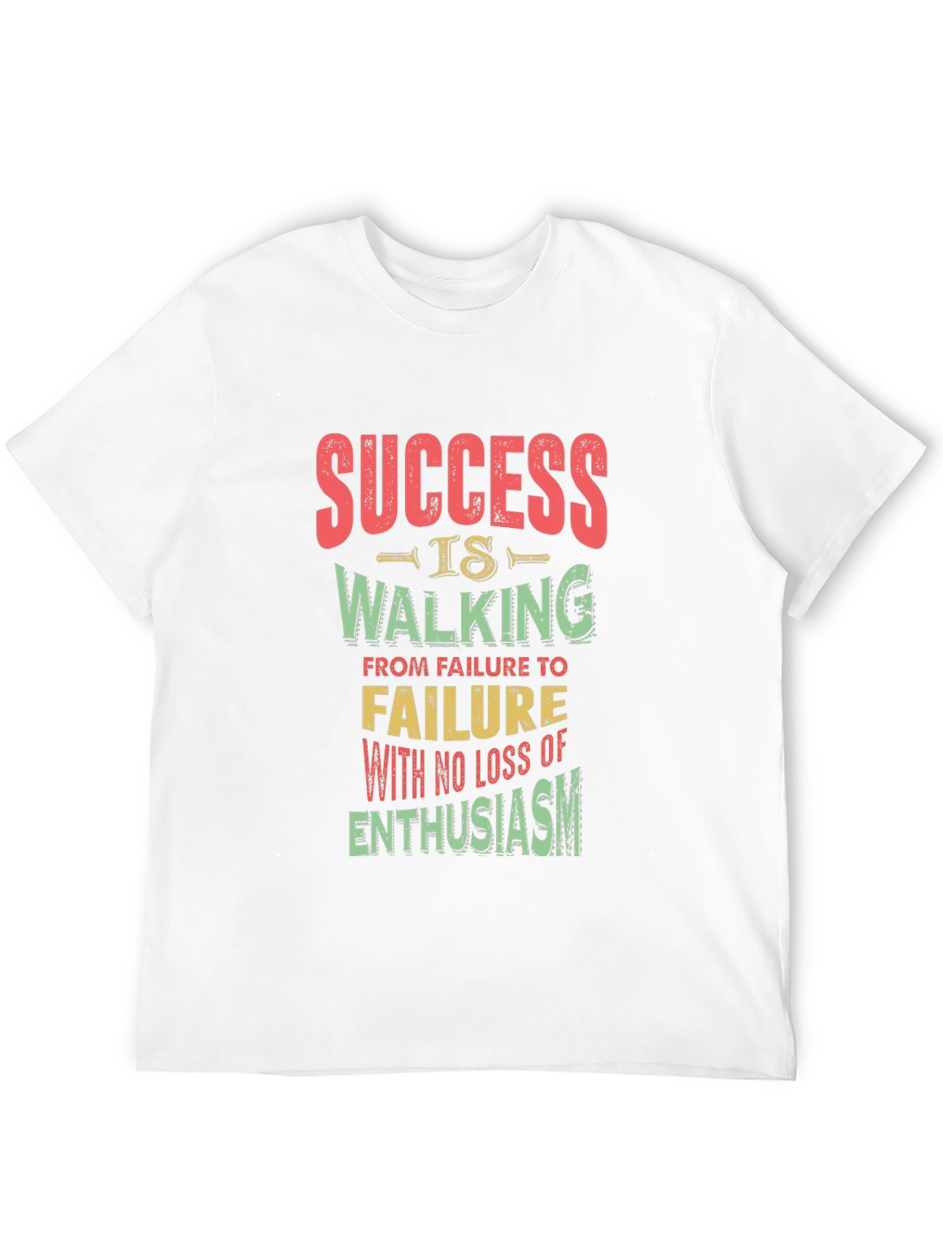 Success Quote Black T-Shirt