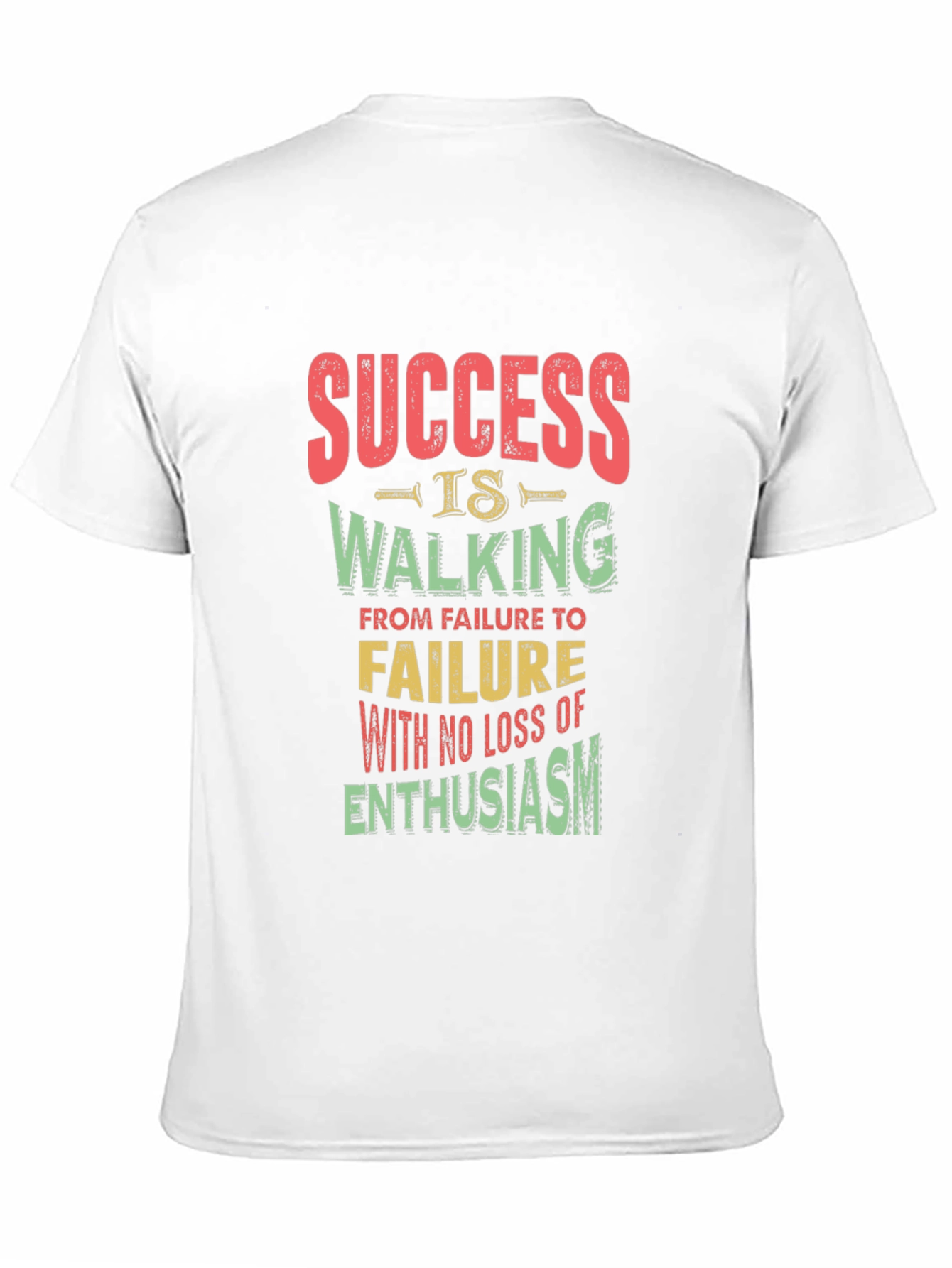 Success Quote Black T-Shirt