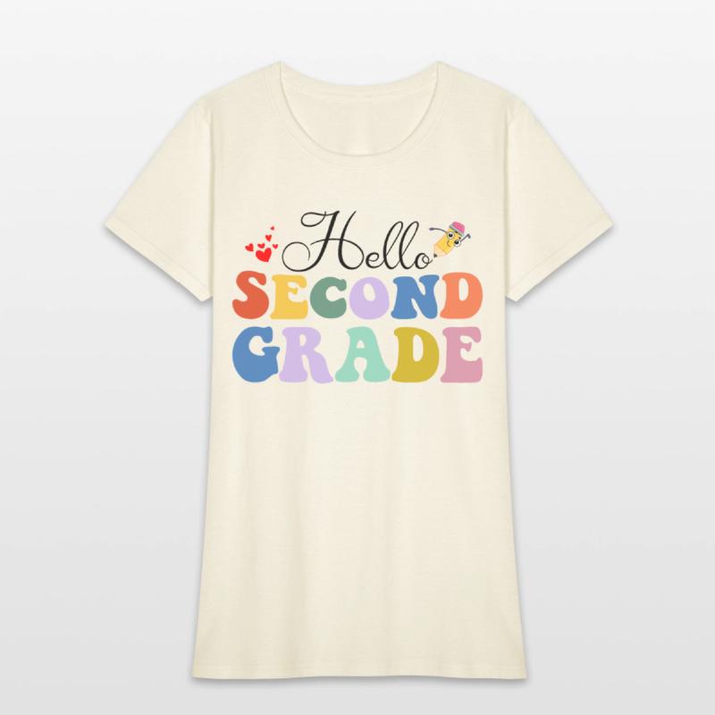 Hello Second Grade Teacher T Shirt
