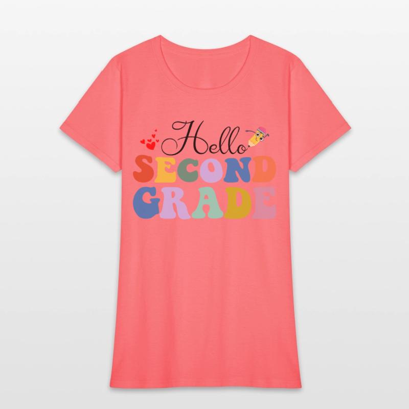 Hello Second Grade Teacher T Shirt