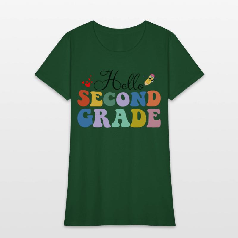 Hello Second Grade Teacher T Shirt