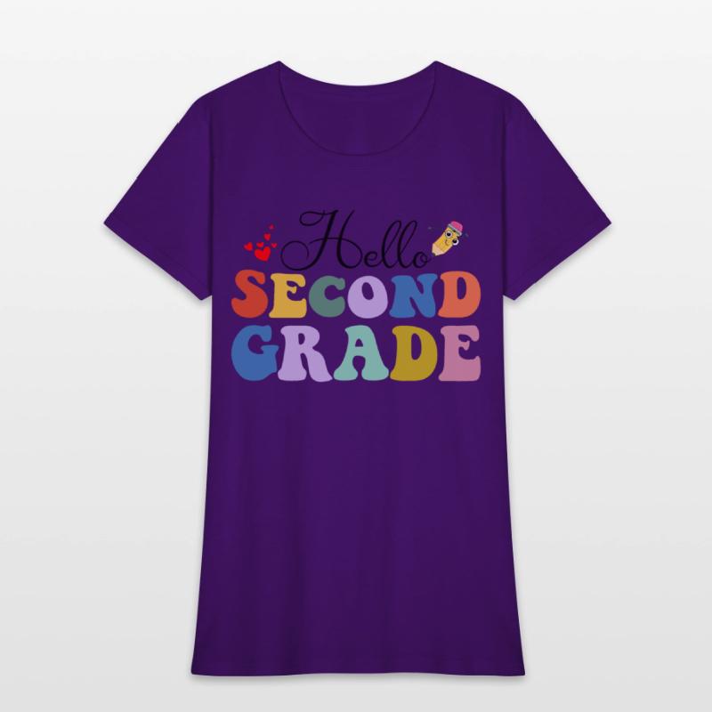 Hello Second Grade Teacher T Shirt