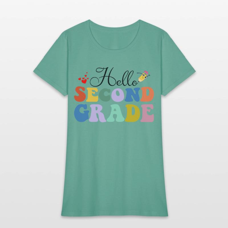Hello Second Grade Teacher T Shirt