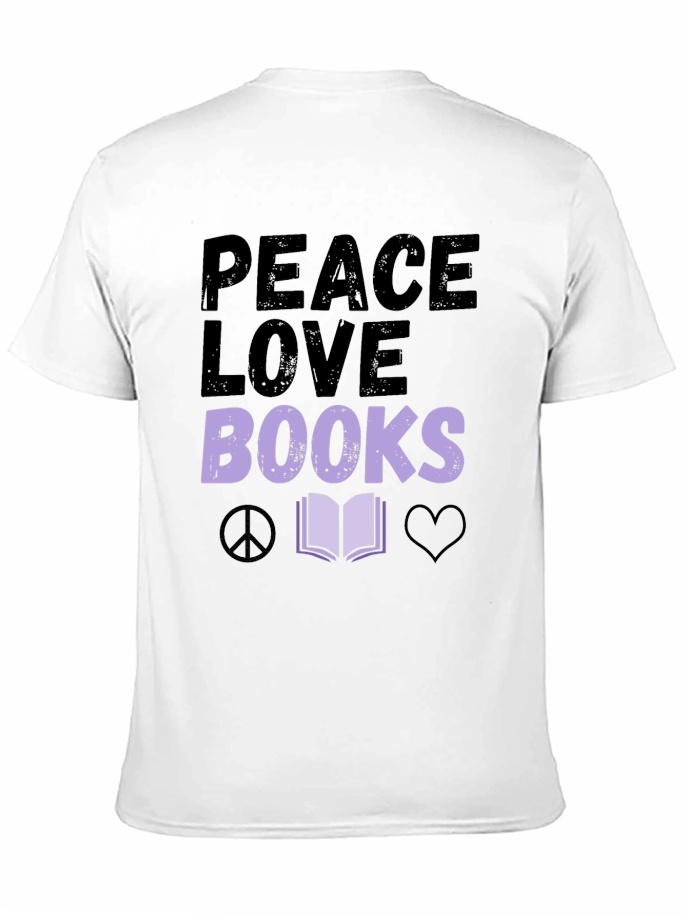 Peace Love Books Graphic T-Shirt
