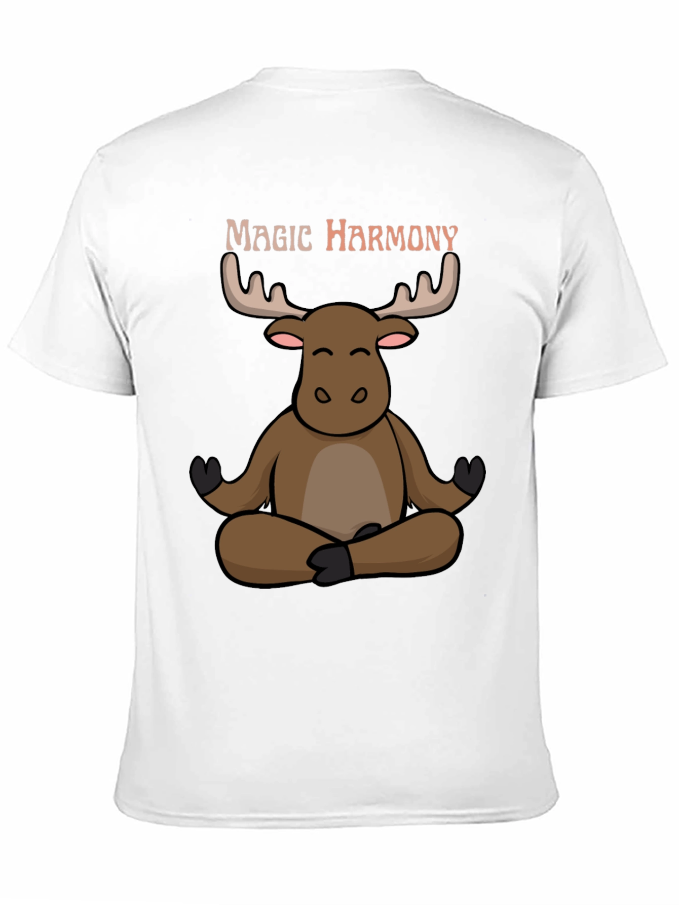 Yoga Moose T-Shirt - Magic Harmony Meditating Cartoon