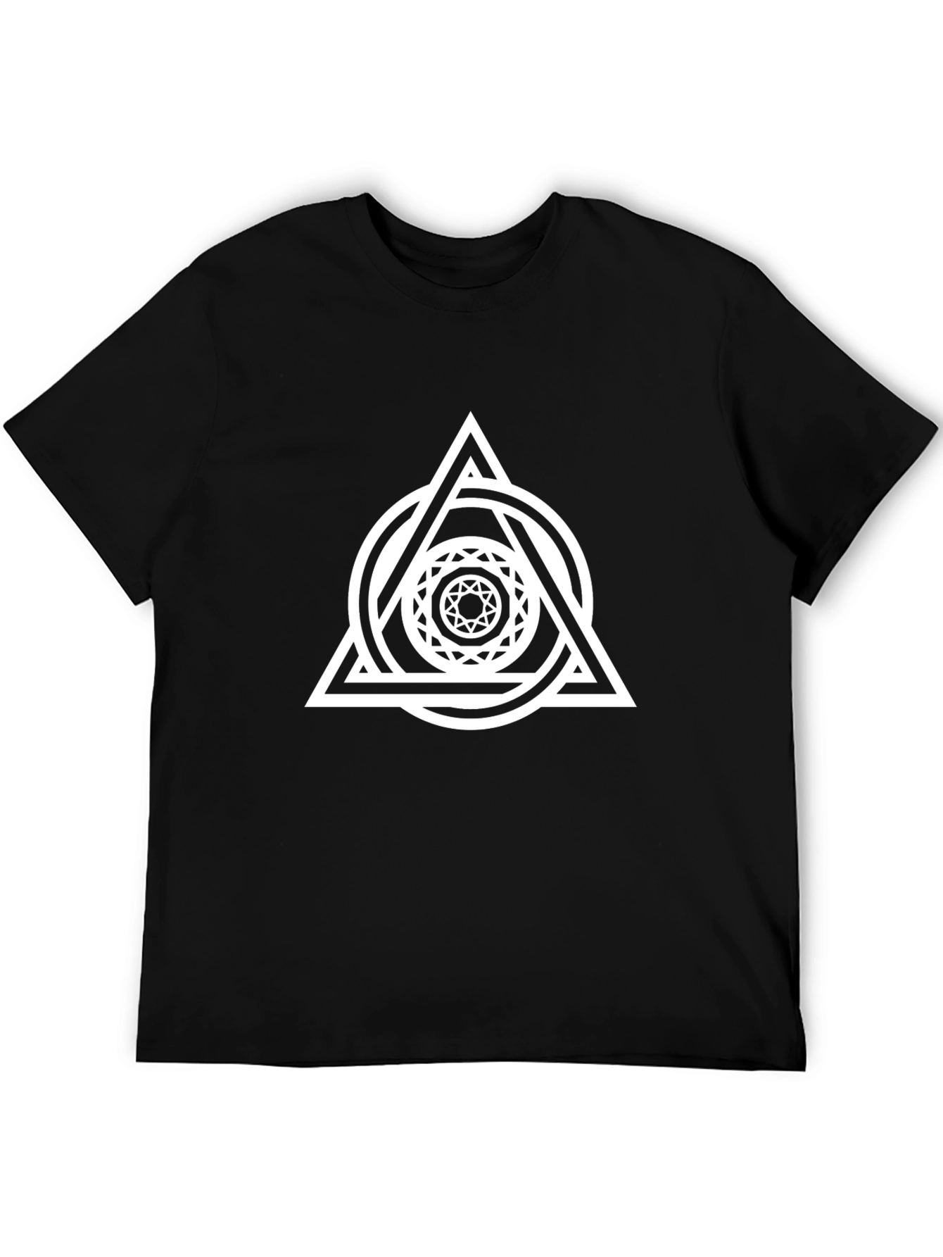 Geometric Print Tee - Modern Style