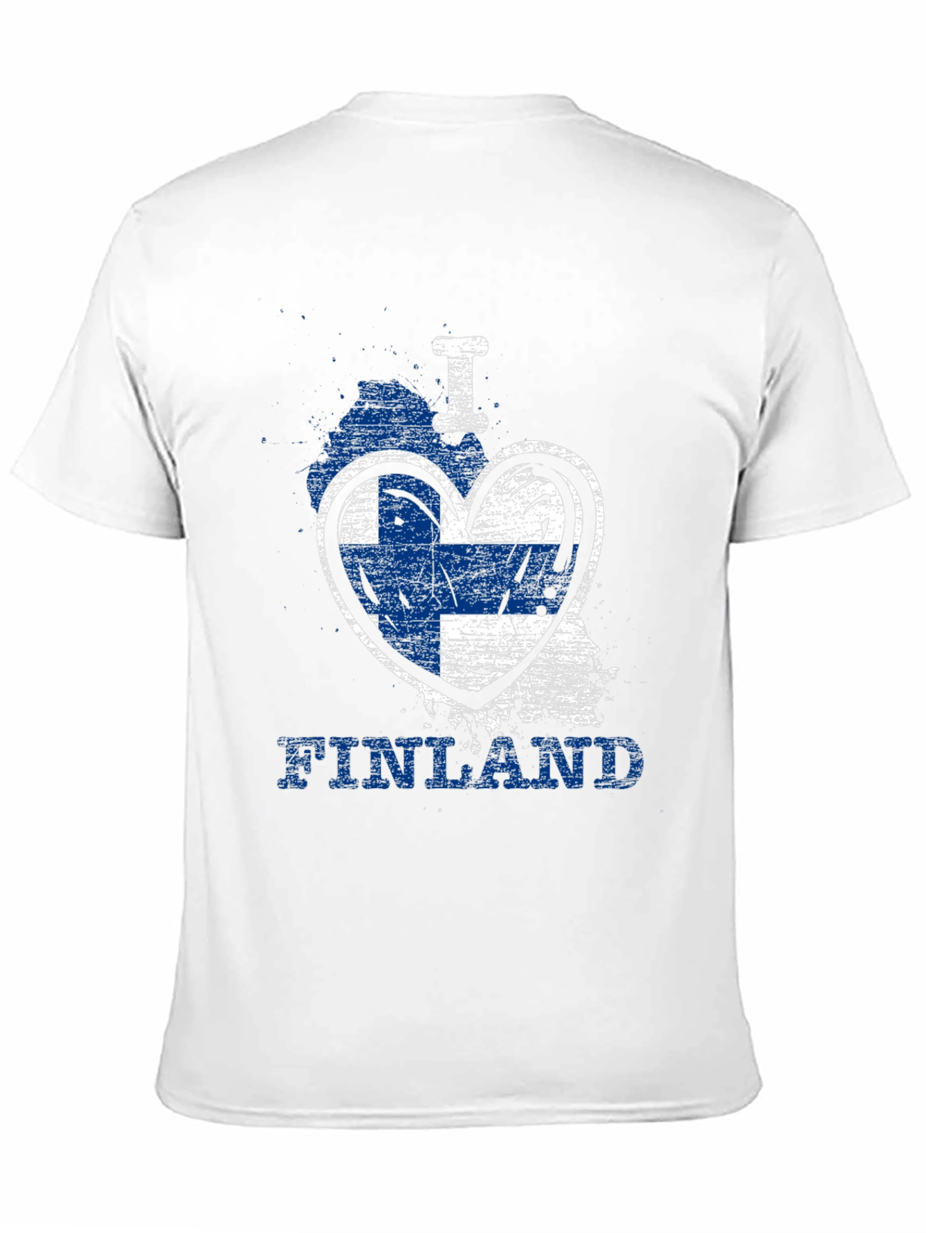 I Love Finland T-Shirt - Flag Heart Design