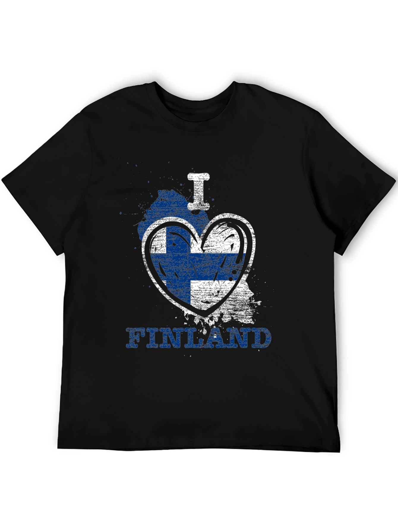 I Love Finland T-Shirt - Flag Heart Design
