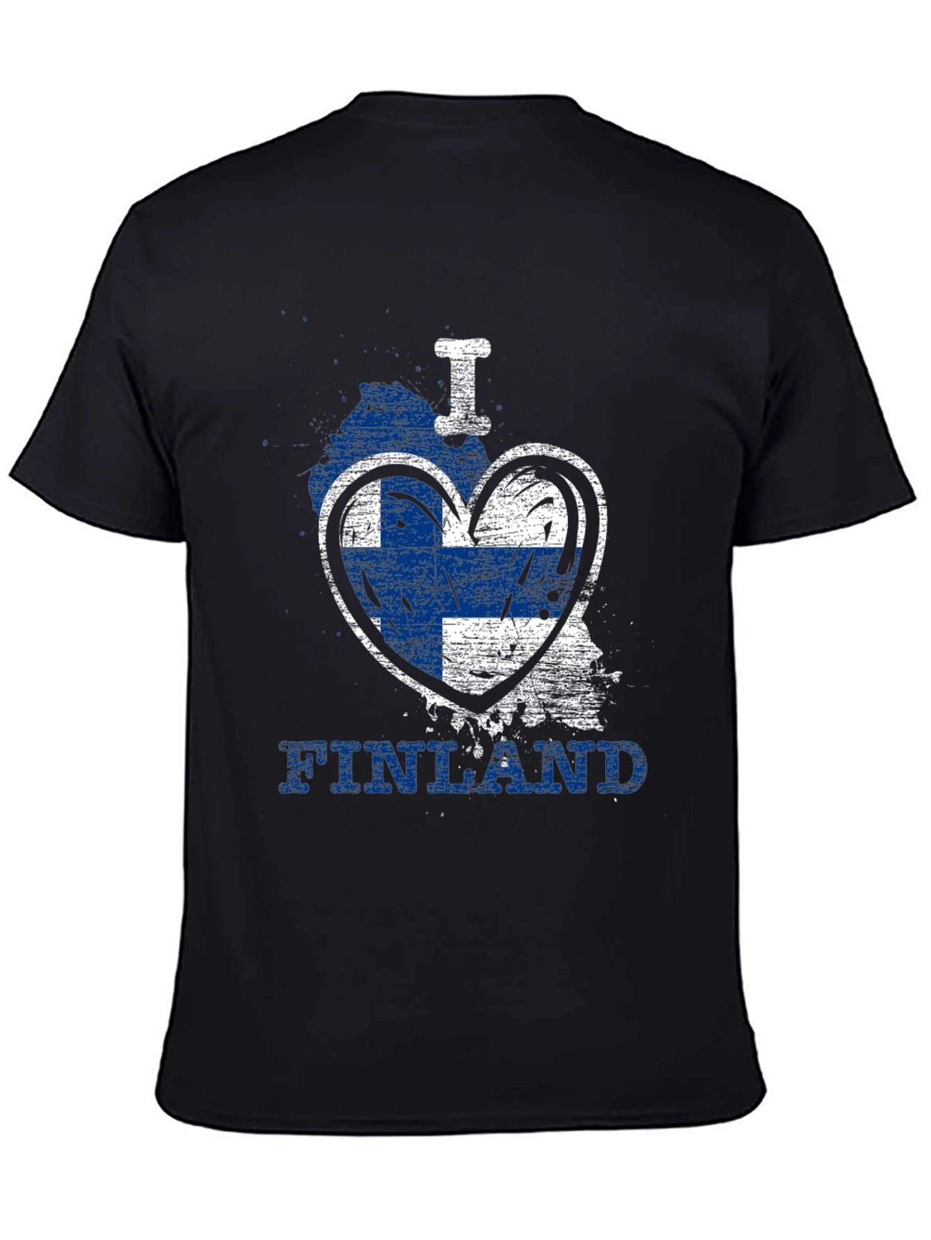 I Love Finland T-Shirt - Flag Heart Design