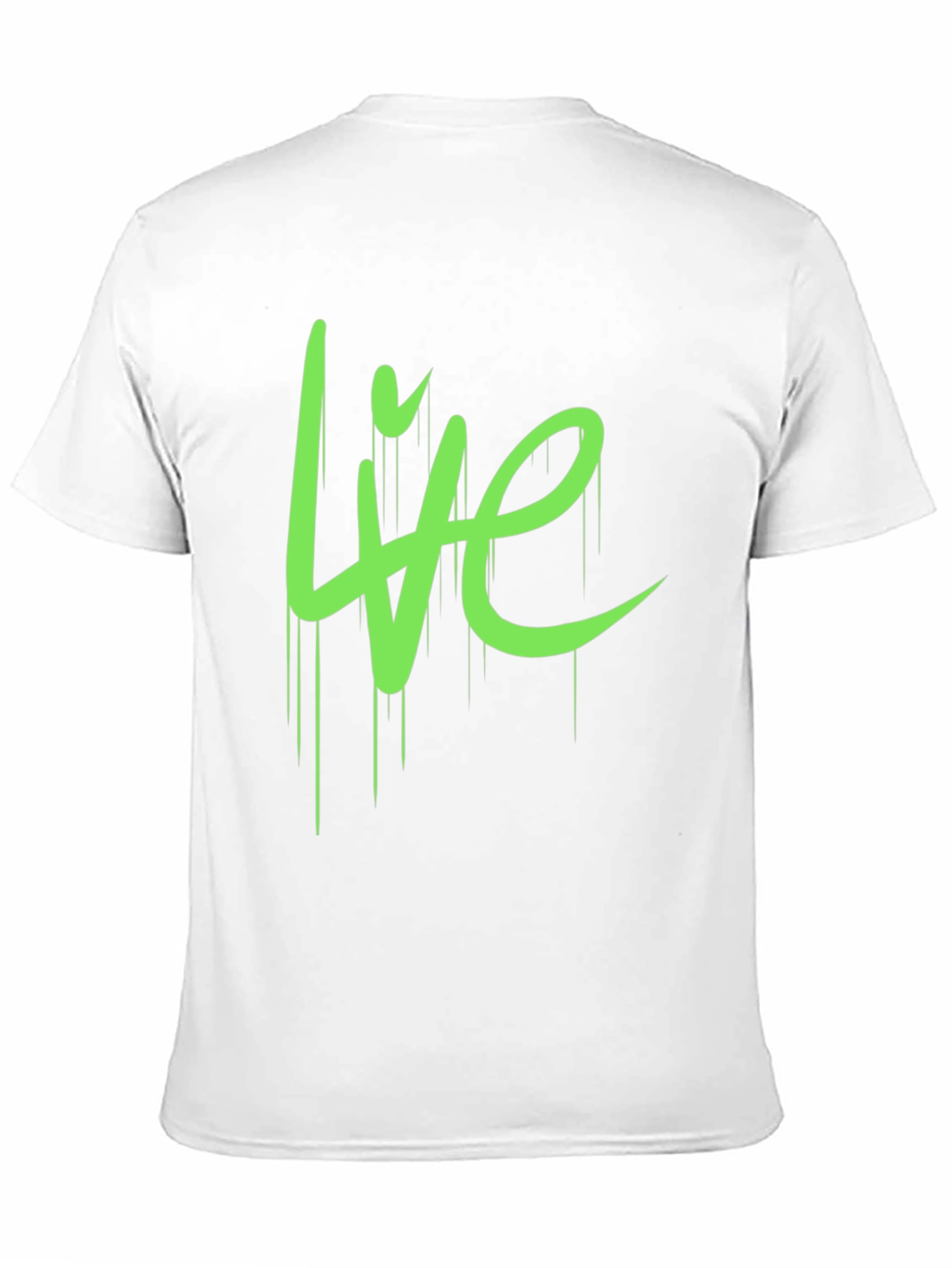 Live Graphic Tee - Black Cotton Casual T-Shirt