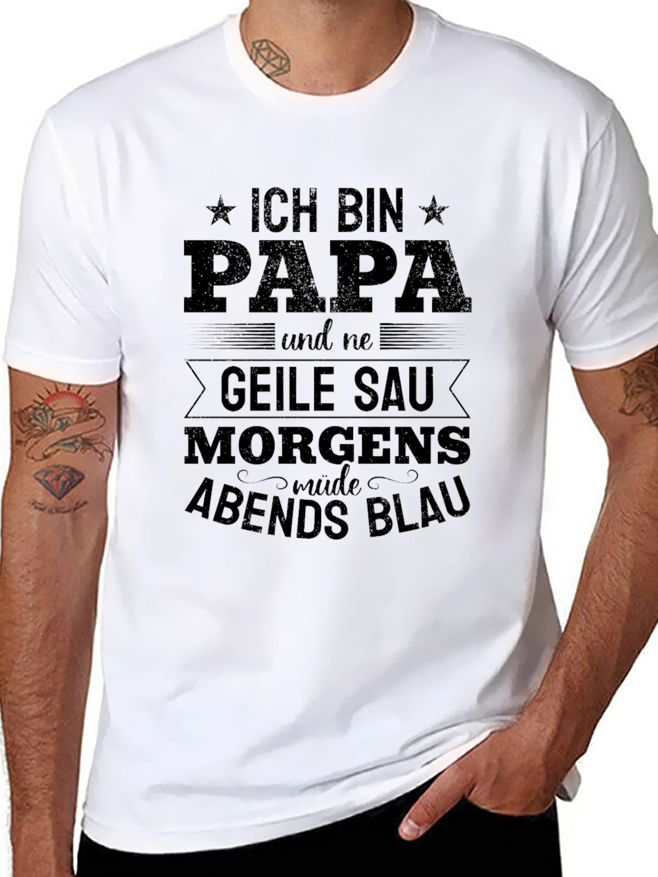 Ich Bin Papa T-Shirt - Funny Dad Gift