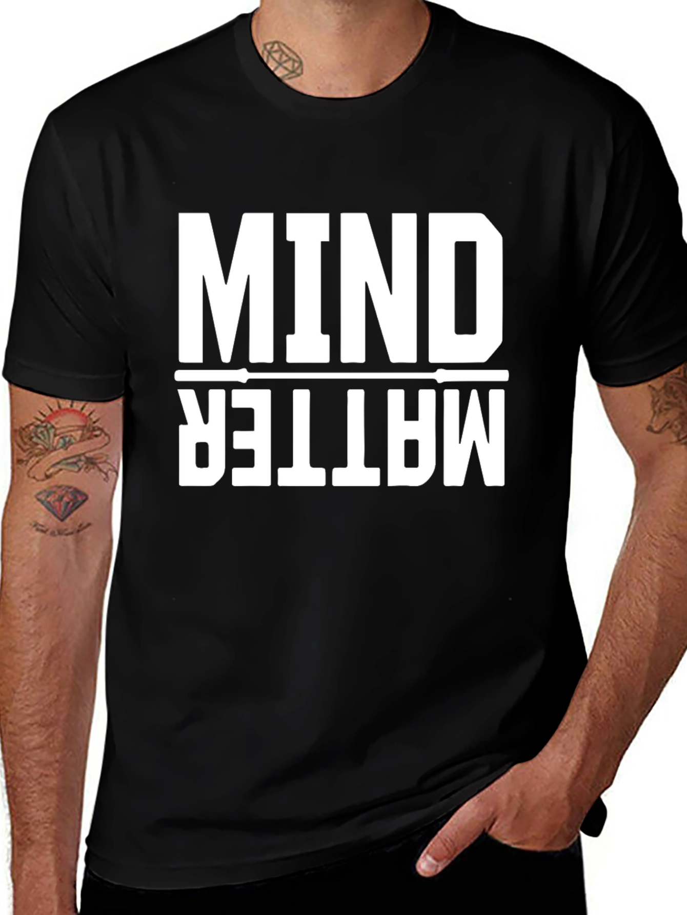 Mind Over Matter Graphic Tee - Motivational Gym Shirt