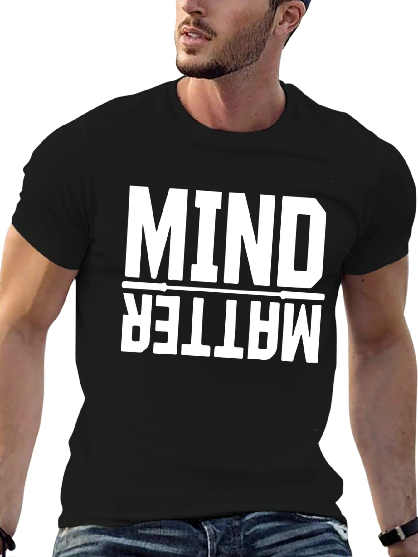 Mind Over Matter Graphic Tee - Motivational Gym Shirt
