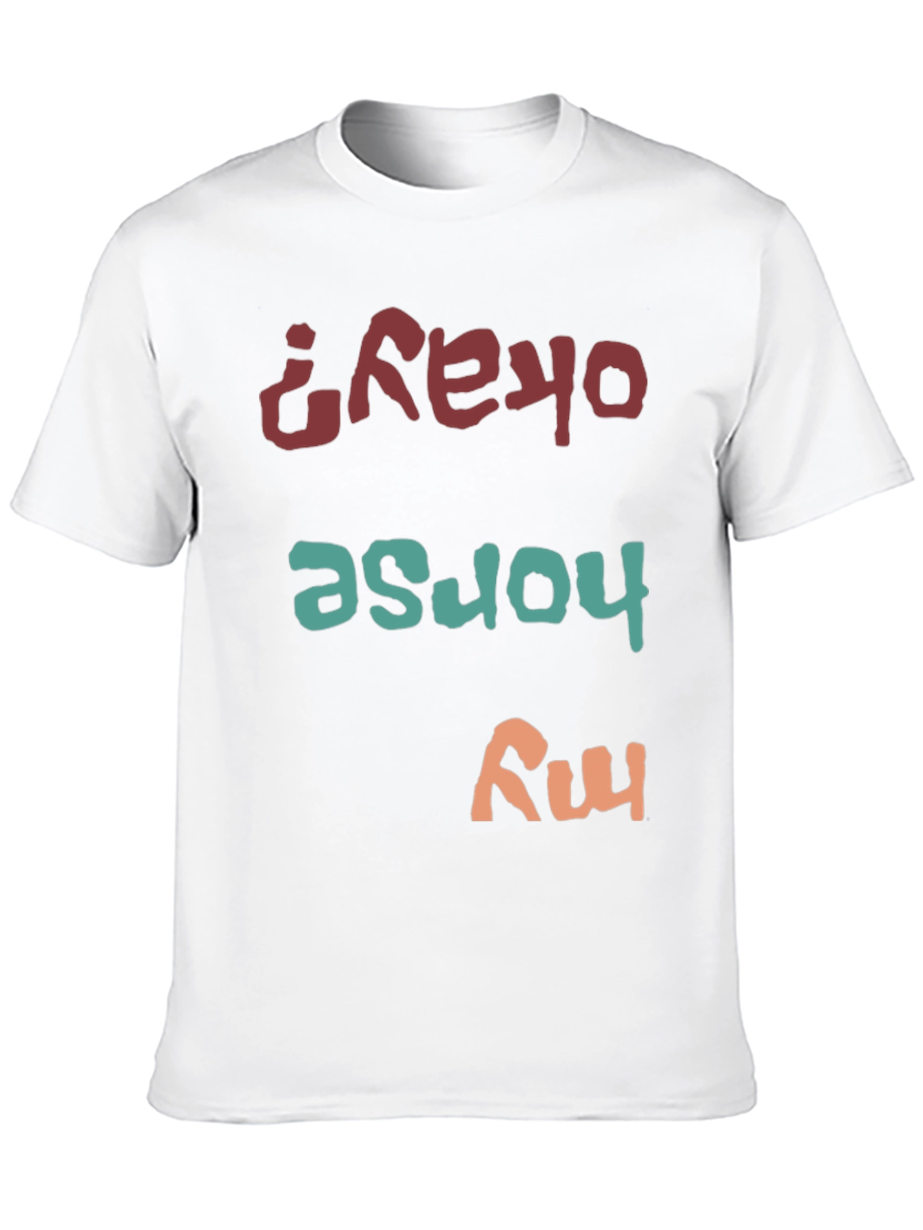 Funny Horse My Okay Mens Black T-Shirt