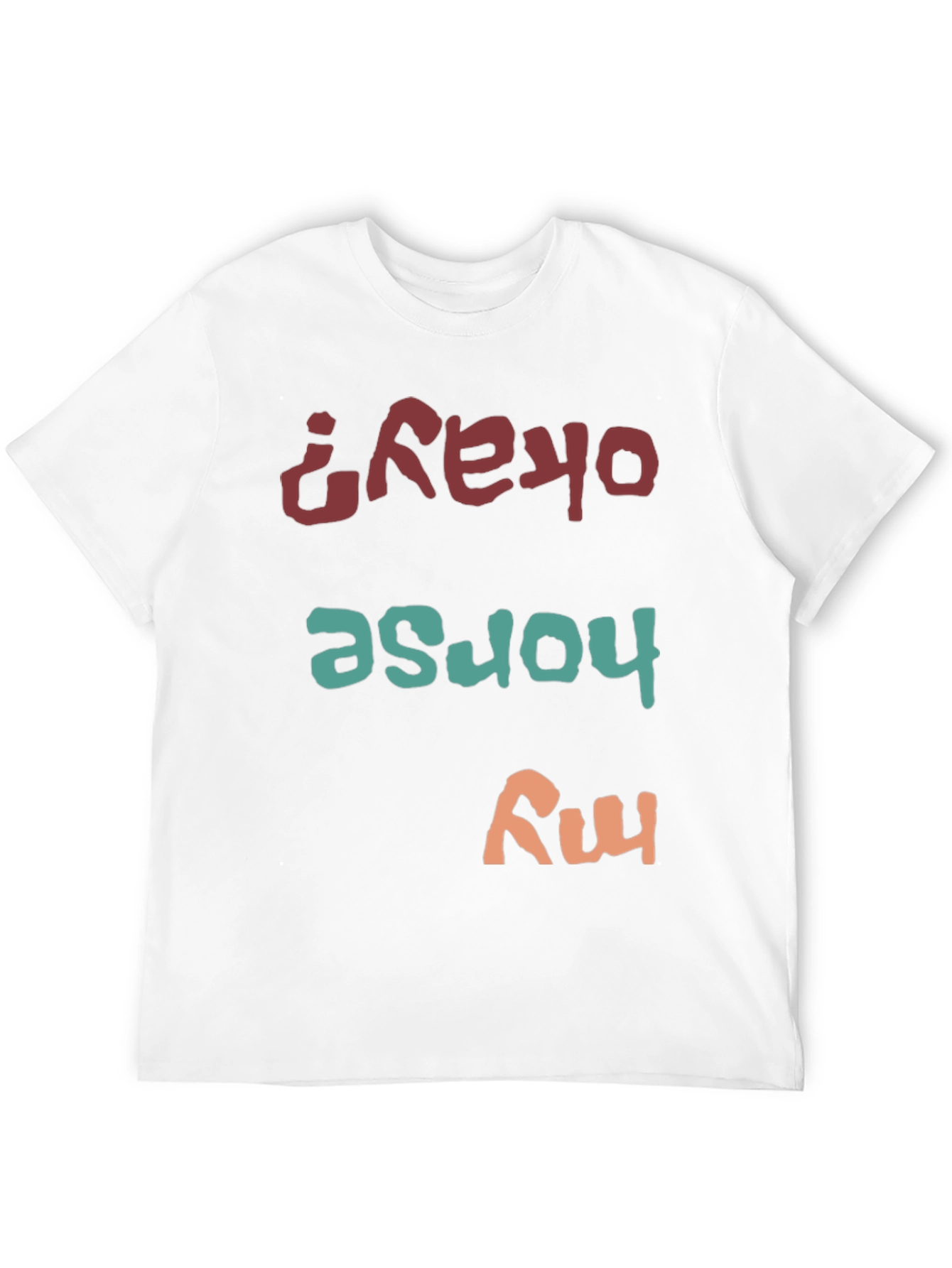 Funny Horse My Okay Mens Black T-Shirt