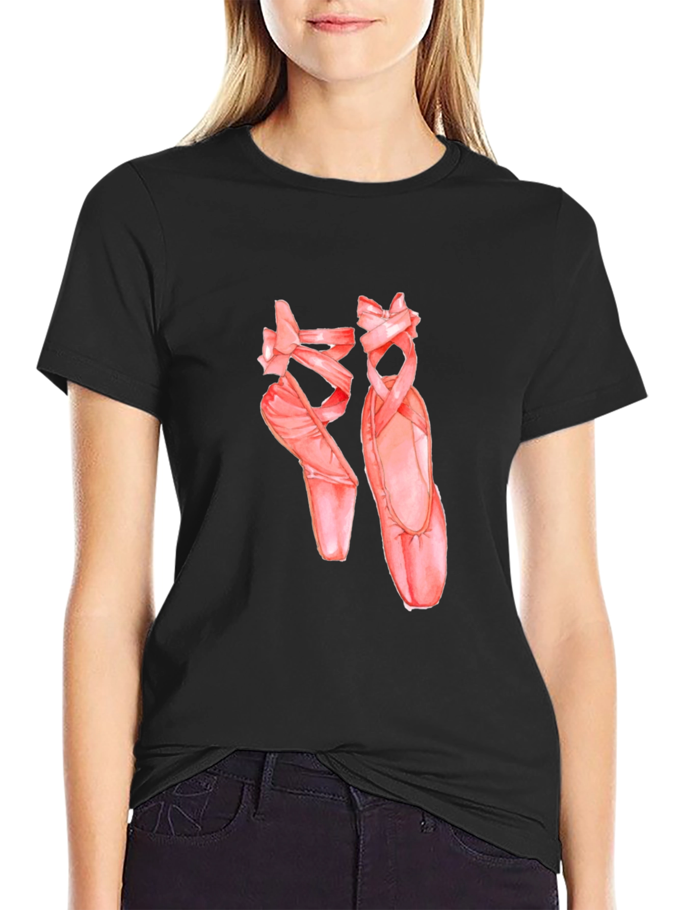 Ballet Shoes Graphic Tee - Dancer Gift