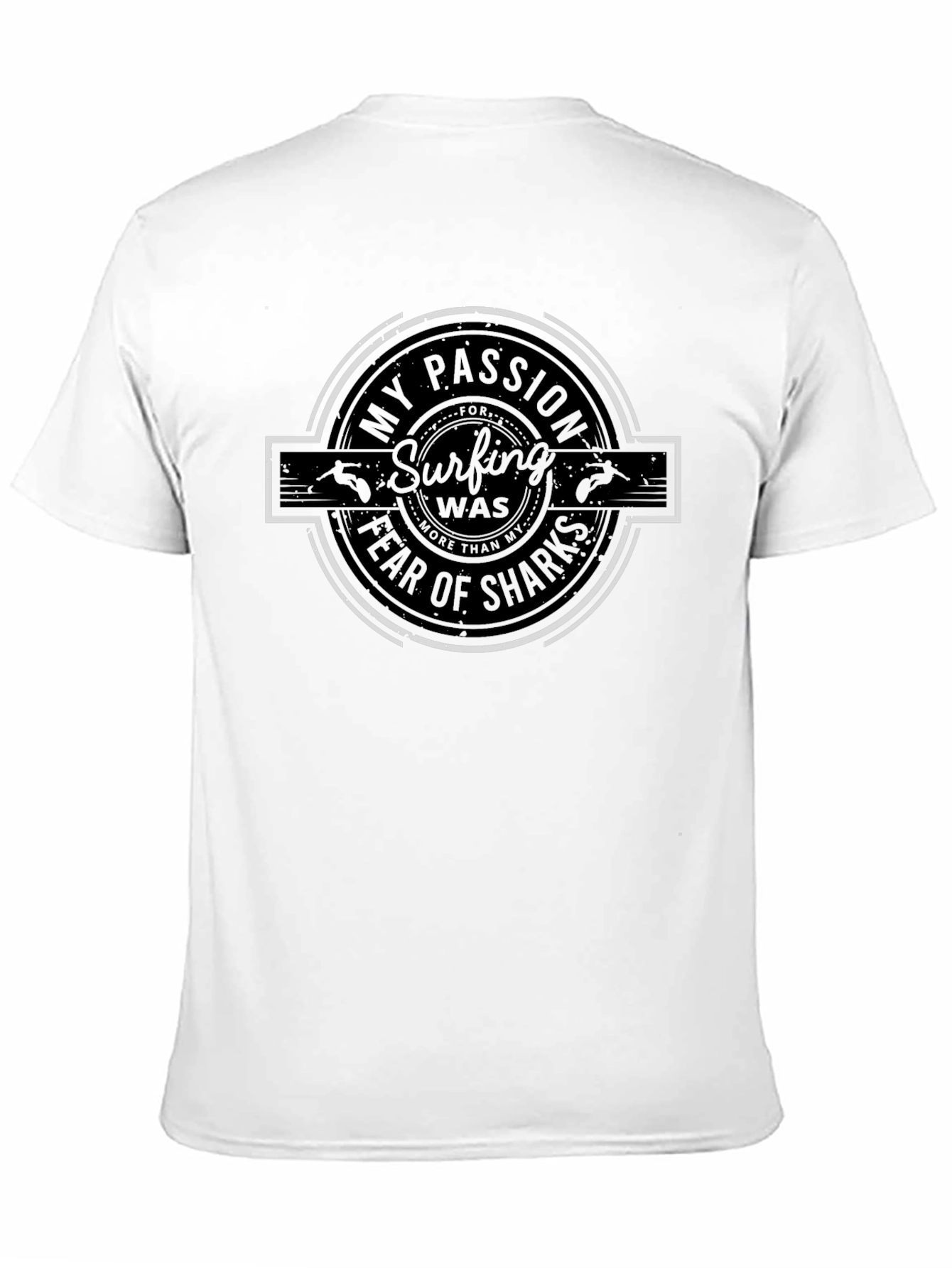 Surfing Passion Tee - Fear of Sharks Graphic T-Shirt
