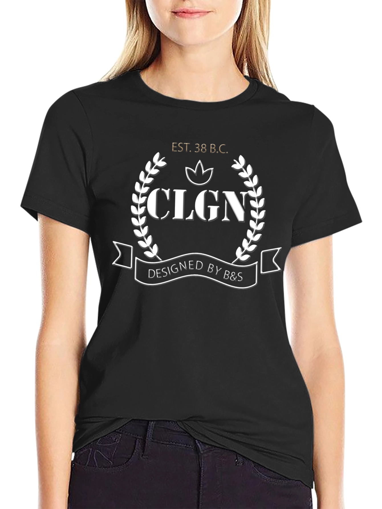 CLGN Designed by B&S Black Graphic T-Shirt