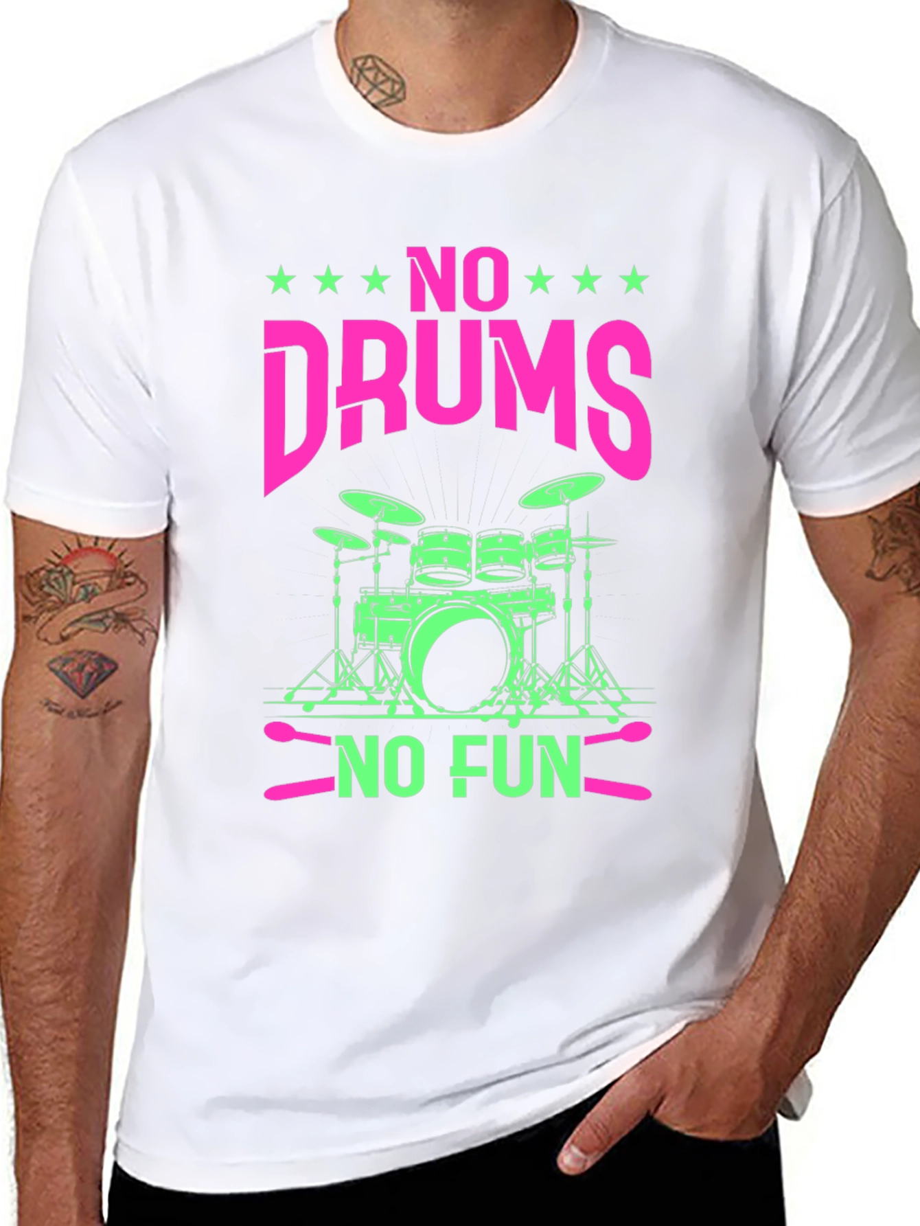 No Drums No Fun Graphic Tee