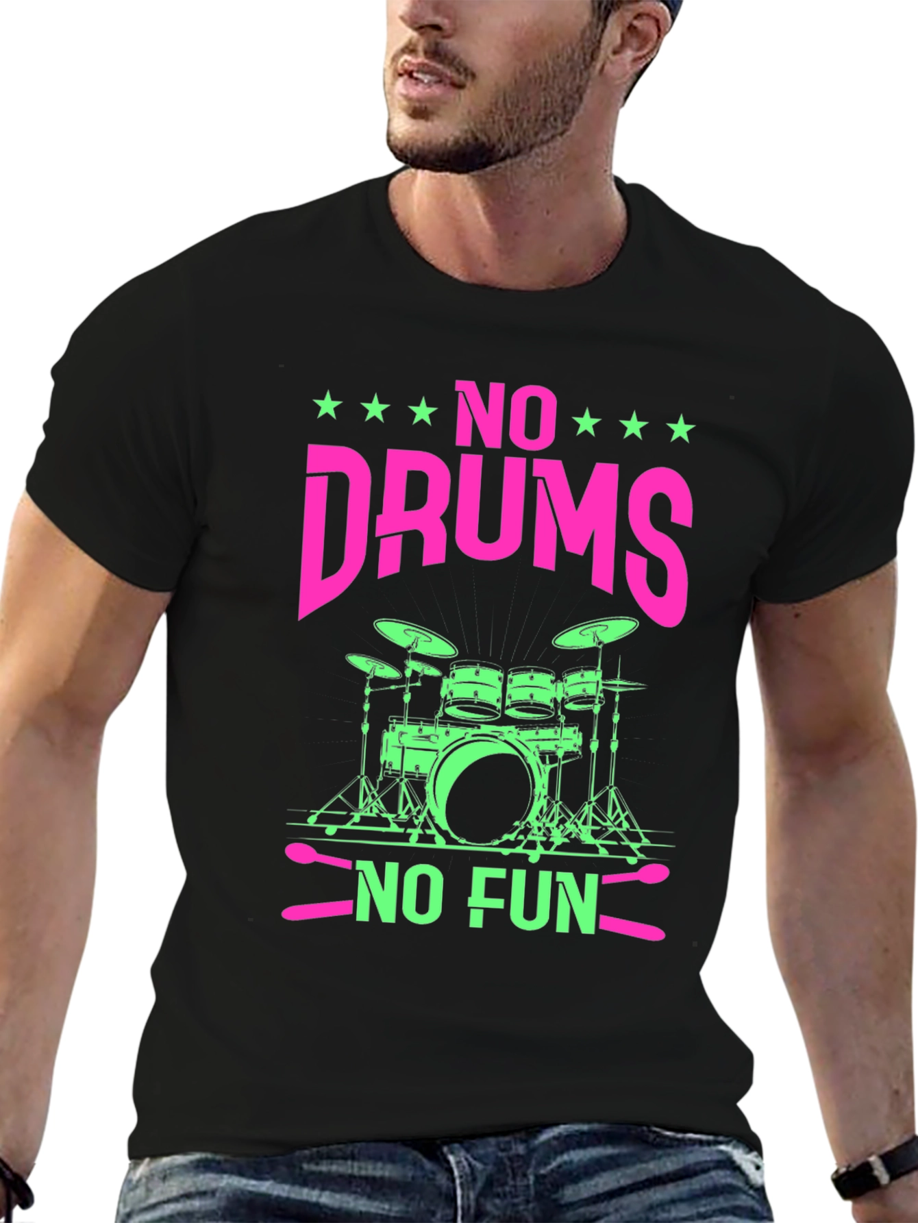 No Drums No Fun Graphic Tee